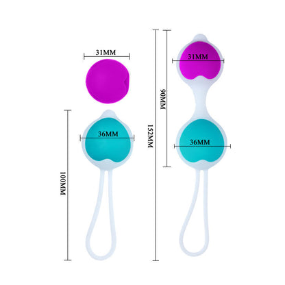 Sfera di Hegel di Pretty Love Flirtation, dispositivo di piacere in silicone rosa con design ergonomico e dettagli eleganti.