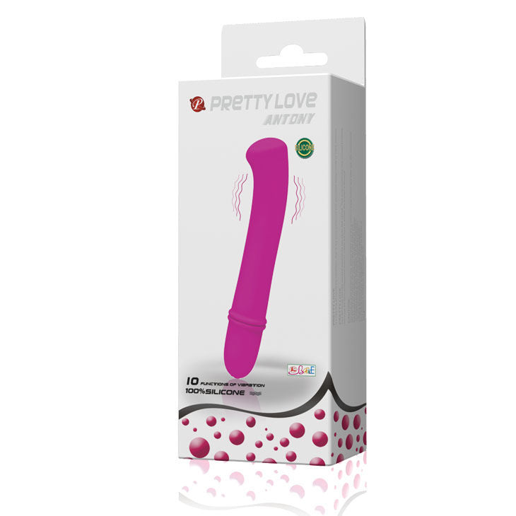 Vibratore Antony di Pretty Love Flirtation, design elegante e moderno, con superficie liscia e setoso, ideale per il piacere personale.