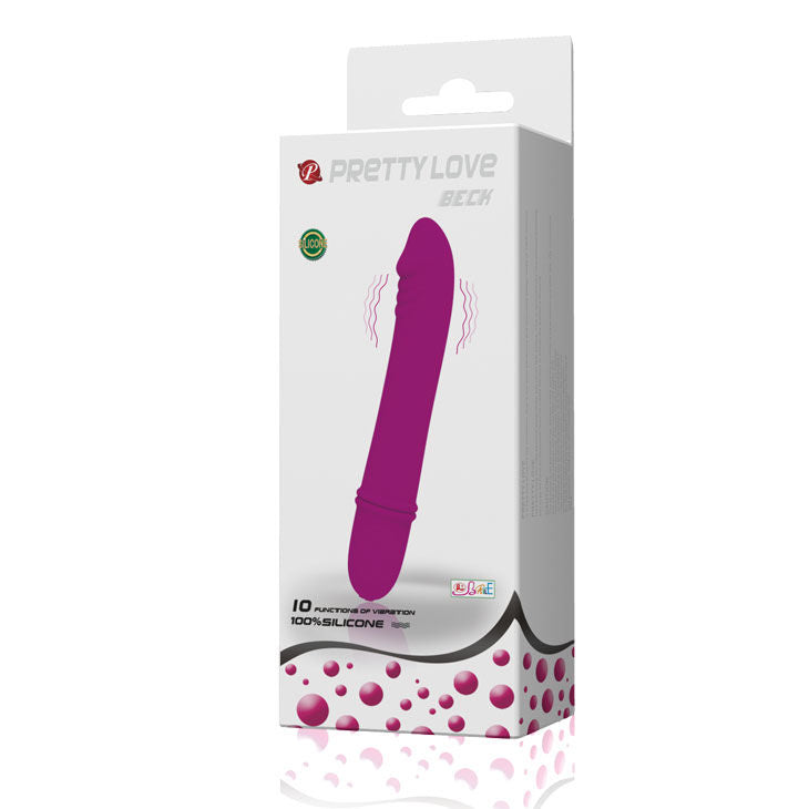 Vibratore PRETTY LOVE FLIRTATION Beck, design elegante e compatto, ideale per stimolazione, visibile in immagine.
