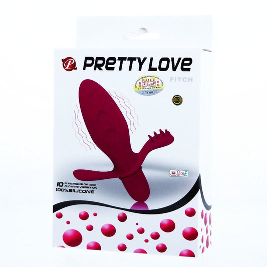 Vibratore vibrante PRETTY LOVE FLIRTATION Fitch, elegante design con dettagli morbidi e funzionali, per piacere e stimolazione.