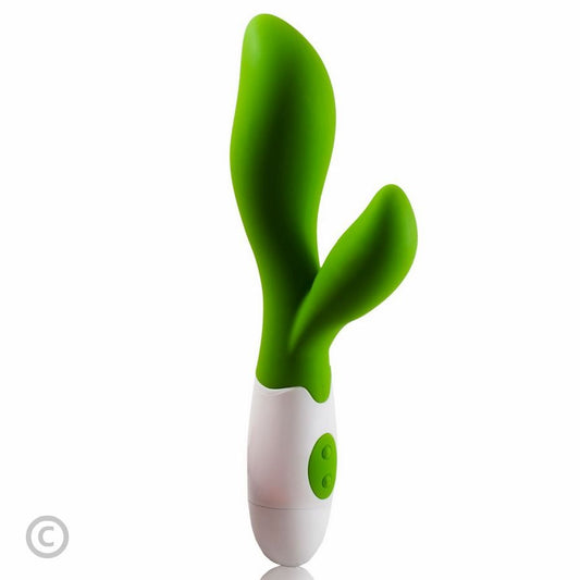Vibratore femminile PRETTY LOVE FLIRTATION Flirtaziona Owen verde, con design ergonomico e dettagli in silicone per piacere intimo.