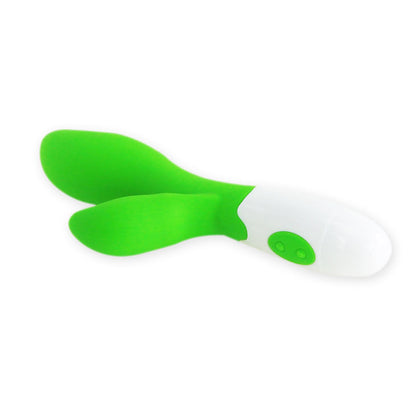Vibratore vibrante Pretty Love Flirtazione Owen di colore verde, design elegante e compatto, in dettaglio in questa immagine.