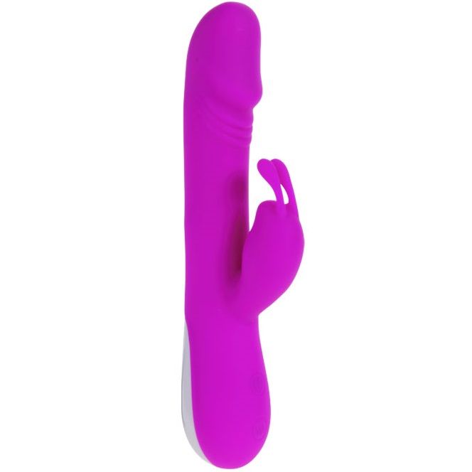 Vibratore Pretty Love Flirtation Robert con stimolatore clitoride, design elegante e dettagli realistici, in materiali morbidi e sicuri