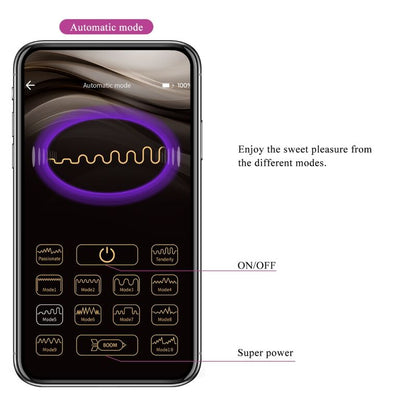 Vibratore Hector di Pretty Love Flirtation in colore viola, con funzione elettroshock e controllo tramite app gratuita.