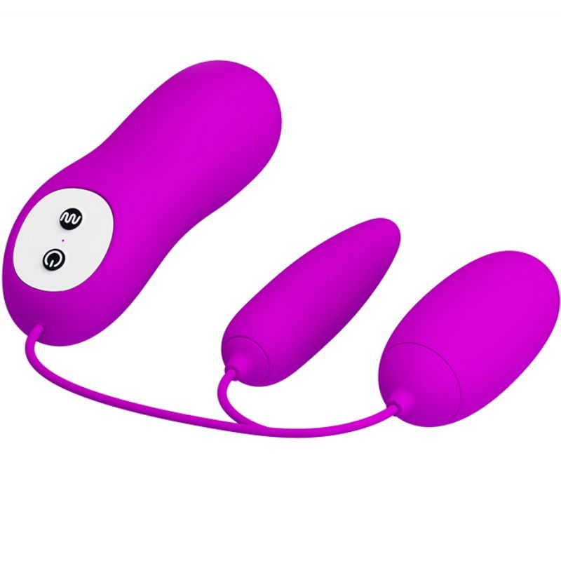 Uovo vibrante doppio Pretty Love Irma, dispositivo di stimolazione con design elegante e funzioni di vibrazione avanzate.