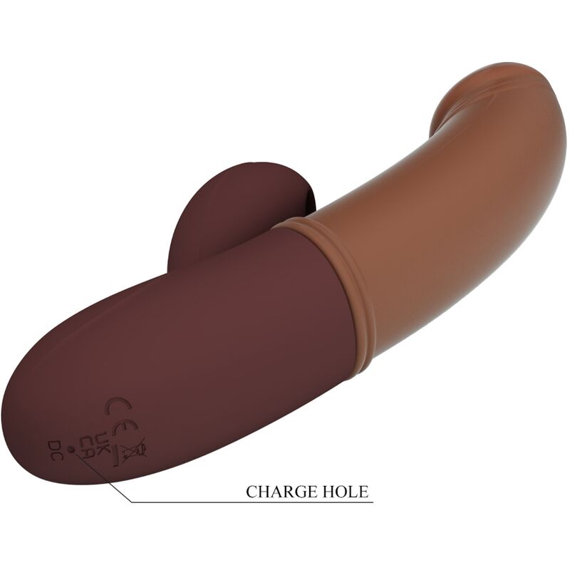 Vibratore G-spot e succhiatore della linea Pretty Love Flirtation, design elegante e funzionale per il piacere.