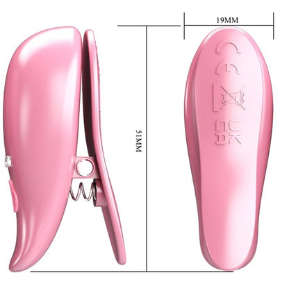 Pinze per capezzetti rosa PRETTY LOVE FLIRTATION, con design vibrante e dettagli delicati, ideali per stimolare e coccolare.