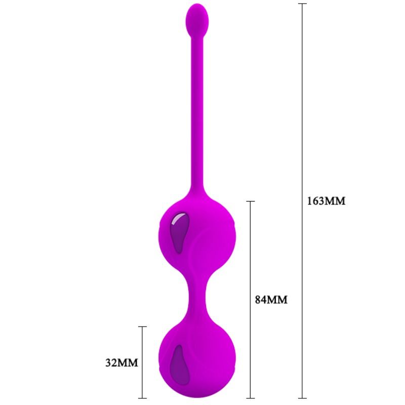 Palle da esercizio Kegel PRETTY LOVE FLIRTATION Tighten Up II, set di palle per esercizi di rafforzamento pelvico, immagine frontale