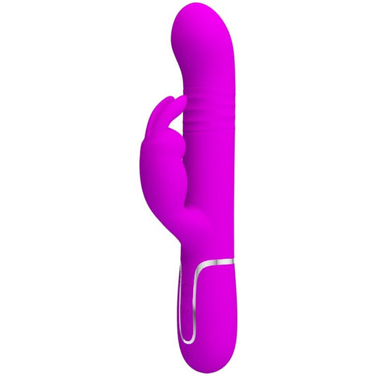 Perle vibranti coniglio Coale viola di PRETTY LOVE FLIRTATION, stimolatore sensuale con design elegante e colori vivaci.