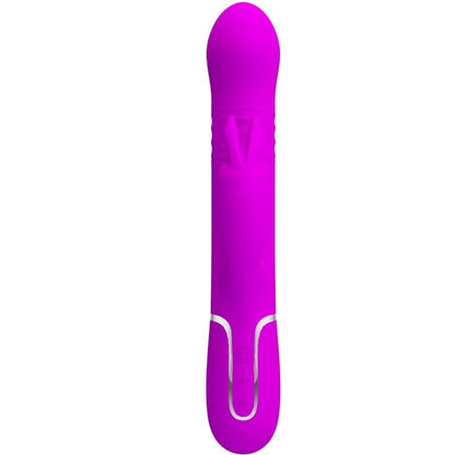 Perle vibranti coniglio Coale viola di PRETTY LOVE FLIRTATION, dispositivo di stimolazione con design a coniglio e luci colorate