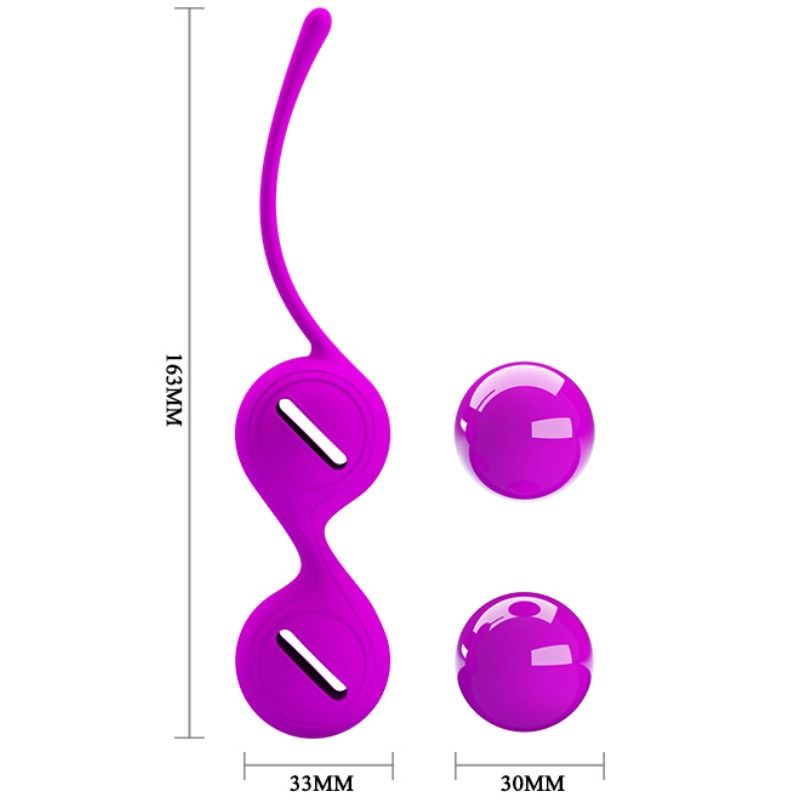 Stringi Kegel color lilla di PRETTY LOVE FLIRTATION, con sfere orgasmiche integrate, progettati per il benessere intimo femminile.