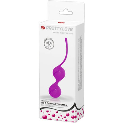 Stringi Kegel lilla Pretty Love Flirtation con sfere orgasmiche, tessuto morbido e dettagli eleganti, ideali per il benessere intimo