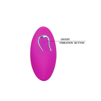 Uovo vibrante Pretty Love Arvin con telecomando da 12V, design elegante e funzionalità stimolanti, per esperienze di piacere.