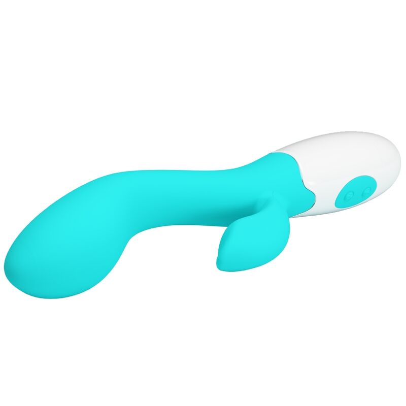 Vibratore G-spot Pretty Love Brighty di colore verde acqua, elegante e realizzato da Pretty Love Flirtation.