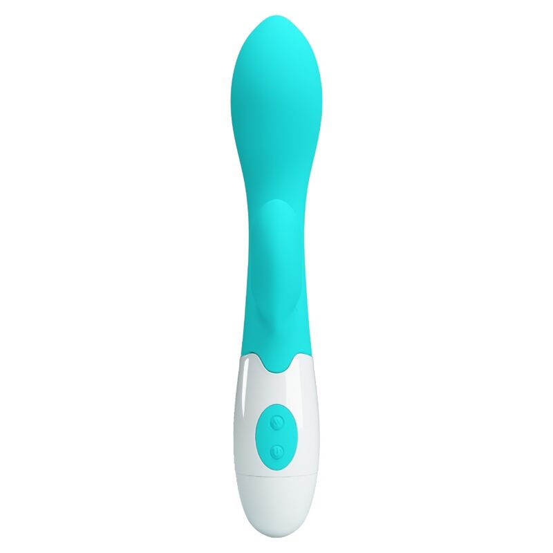 Vibratore G-Spot Pretty Love Brighty color verde acqua, design elegante e stimolante, prodotto da Pretty Love Flirtation.