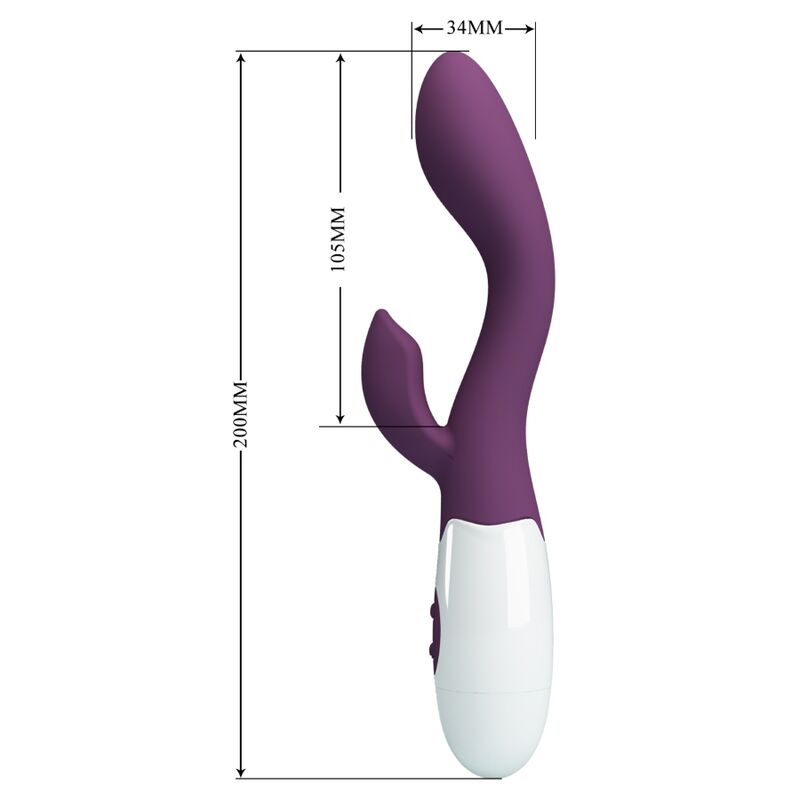 Vibratore G-spot viola PRETTY LOVE BRIGHTY della linea FLIRTATION, design ergonomico e colore vivace, per stimolazione intensa
