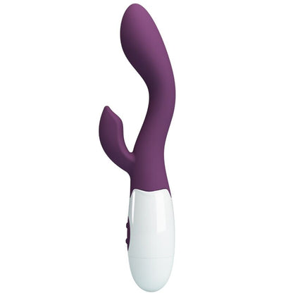 Vibratore G-spot viola Pretty Love Brighty di PRETTY LOVE FLIRTATION, design ergonomico e dettagli colorati.