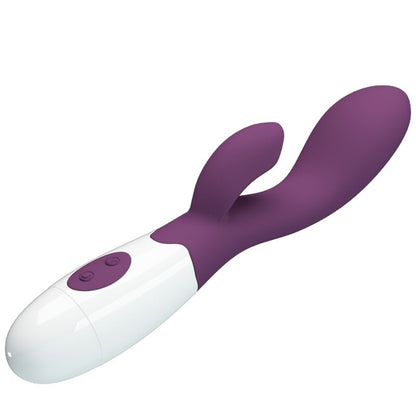Vibratore G-spot Pretty Love Brighty viola, design ergonomico e morbido, ideale per stimolazione interna e piacere personale.
