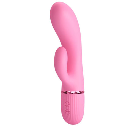 Vibratore coniglio rosa PRETTY LOVE FLIRTATION con stimolatore punto G e design elegante, ideale per il piacere intimo.