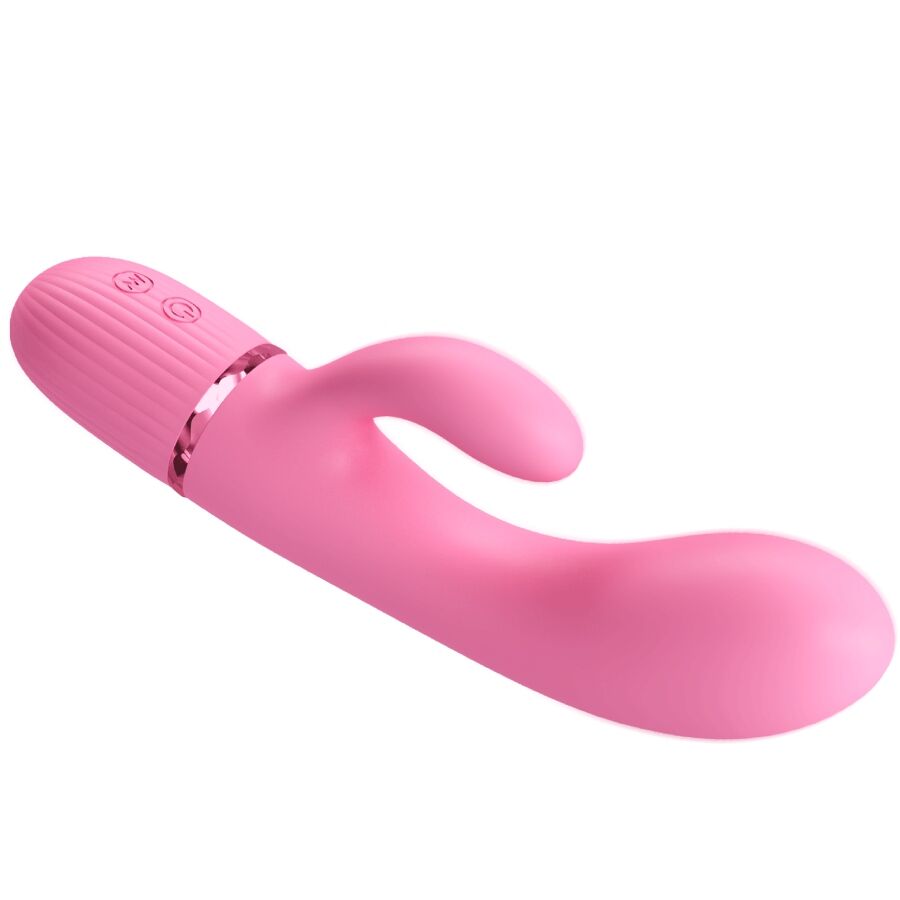 Vibratore coniglio rosa PRETTY LOVE FLIRTATION con stimolatore G-spot e design elegante, ideale per il piacere personale