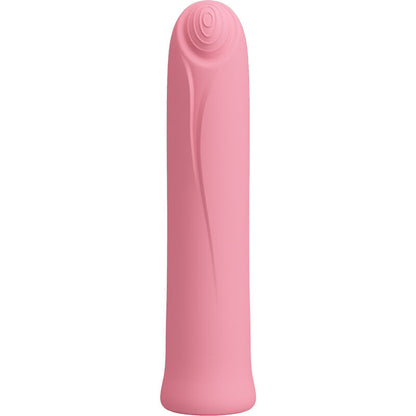 Vibratore Curtis Mini di Pretty Love Flirtation in silicone rosa con 12 modalità di vibrazione, compatto e potente.