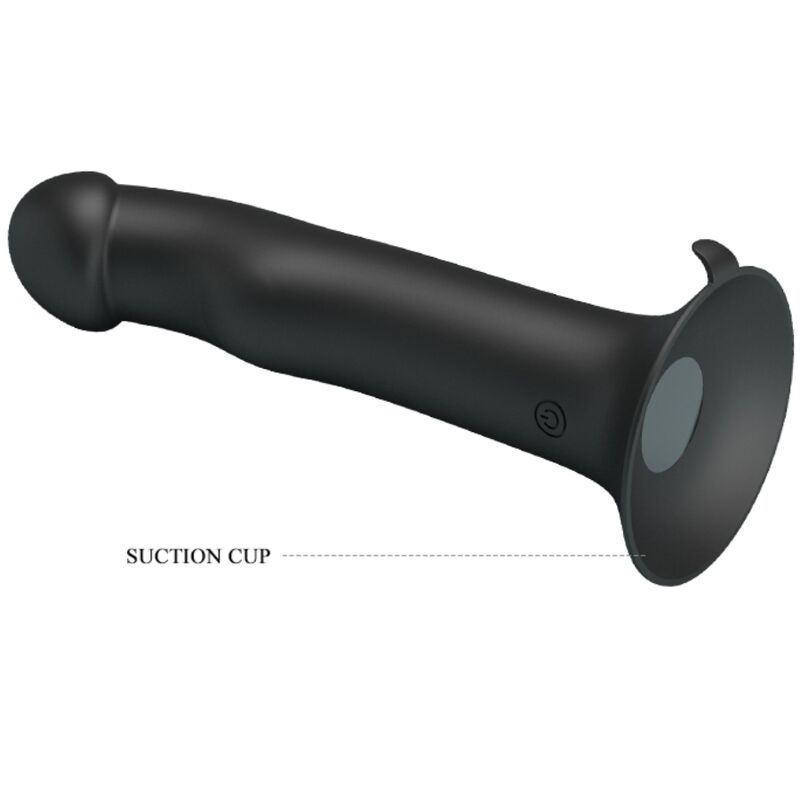 Vibratore e succhiatore clitorideo PRETTY LOVE FLIRTATION Murray nero, con design elegante e dettagli realistici.
