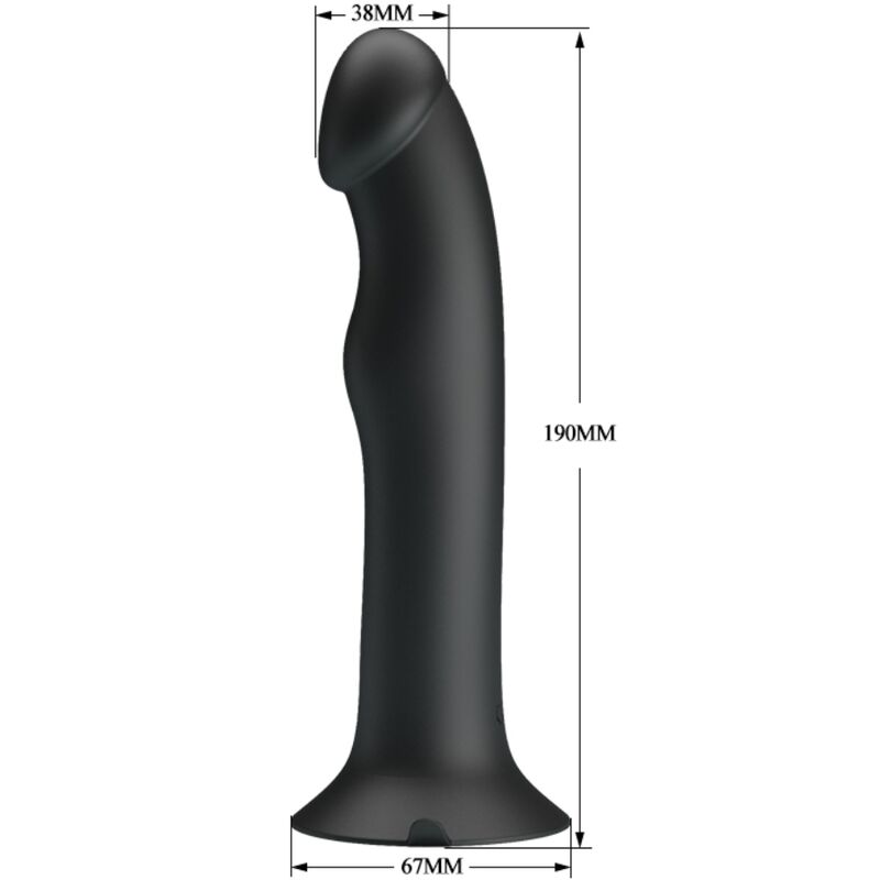 Vibratore e succhiatore clitorideo Pretty Love Murray nero, con design ergonomico e dettagli eleganti per stimolazione.