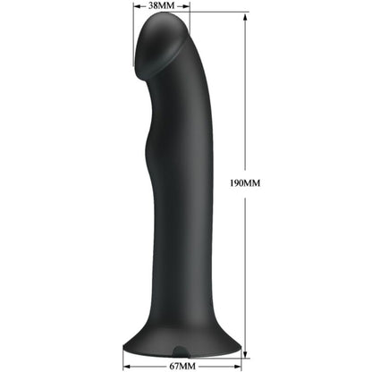 Vibratore e succhiatore clitorideo Pretty Love Murray nero, con design ergonomico e dettagli eleganti per stimolazione.