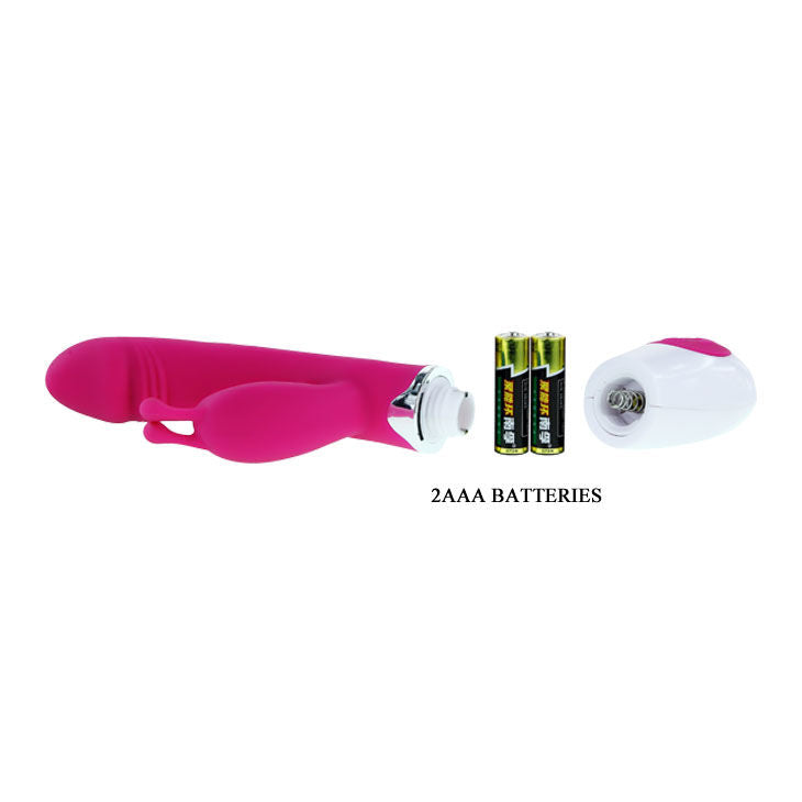 Vibratore flirtante PRETTY LOVE con design a coniglio, colore rosa e dettagli eleganti, ideale per stimolazione e piacere personale
