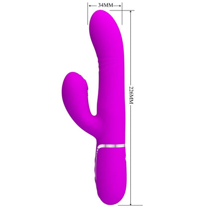 Vibratore multifunzione G-Spot fucsia PRETTY LOVE FLIRTATION, design ergonomico e stimolante per il piacere.