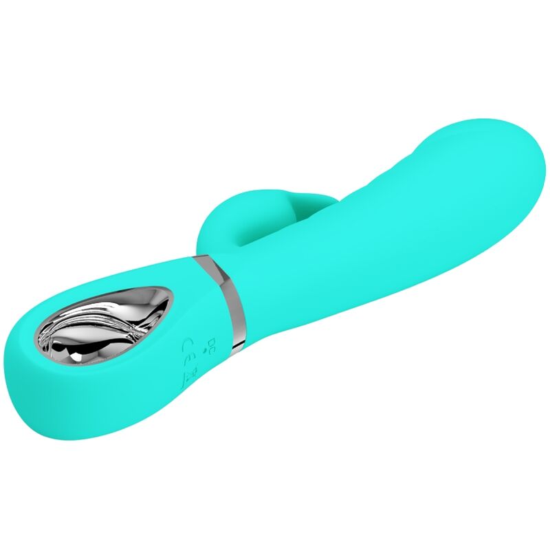 Vibratore multifunzione G-Spot Prescott di Pretty Love Flirtation, colore verde acqua, con design ergonomico e funzioni variabili