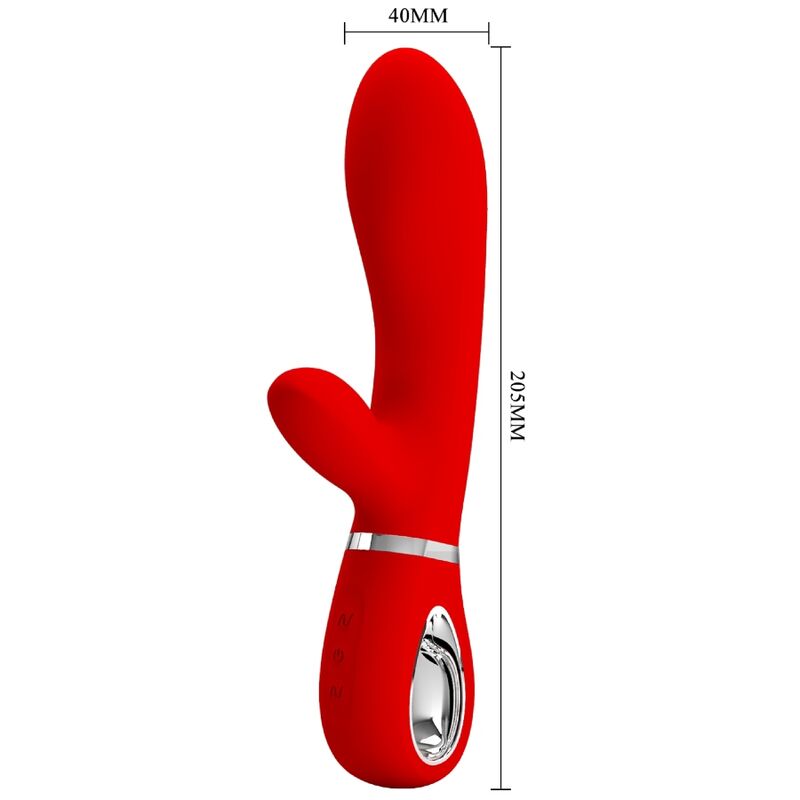 Vibratore multifunzione G-spot Pretty Love Thomas Rosso, design ergonomico e resistente, marca Pretty Love Flirtation.