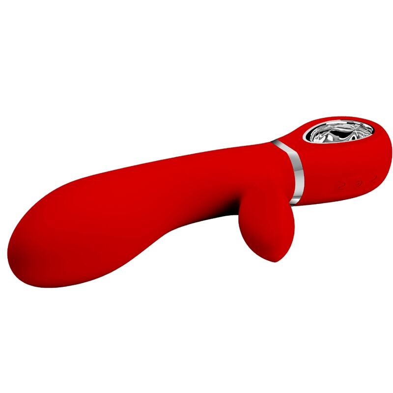 Vibratore multifunzione G-Spot Pretty Love Thomas Rosso, design ergonomico e colori vivaci, marca Pretty Love Flirtation.