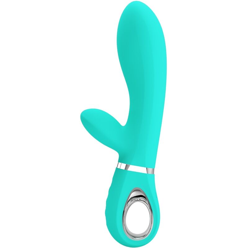 Vibratore multifunzione G-Spot Pretty Love Thomas verde acqua, elegante e stimolante, per il piacere femminile.