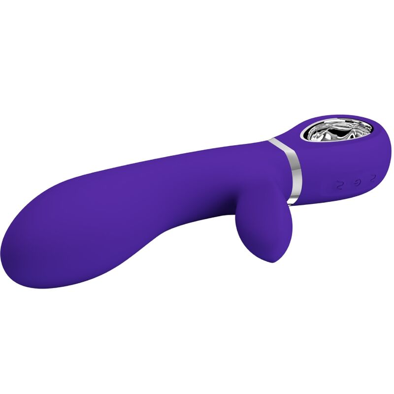 Vibratore multifunzione G-Spot Pretty Love Thomas Viola, design ergonomico e colorato, ideale per stimolazione intensa.