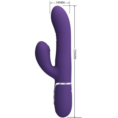 Vibratore multifunzione G-Spot viola di PRETTY LOVE FLIRTATION, design elegante e stimolante per il piacere.