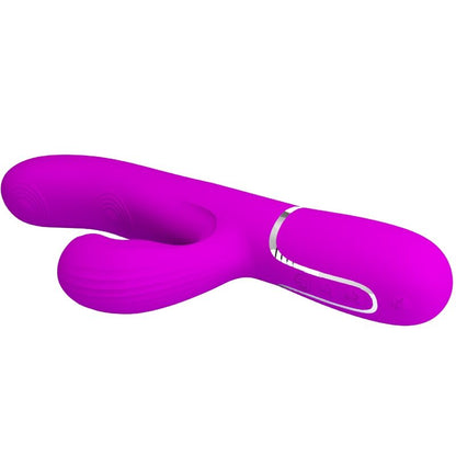 Vibratore multifunzione Pretty Love Perlita 3 in 1 G-Spot viola, design elegante e stimolante per il piacere.