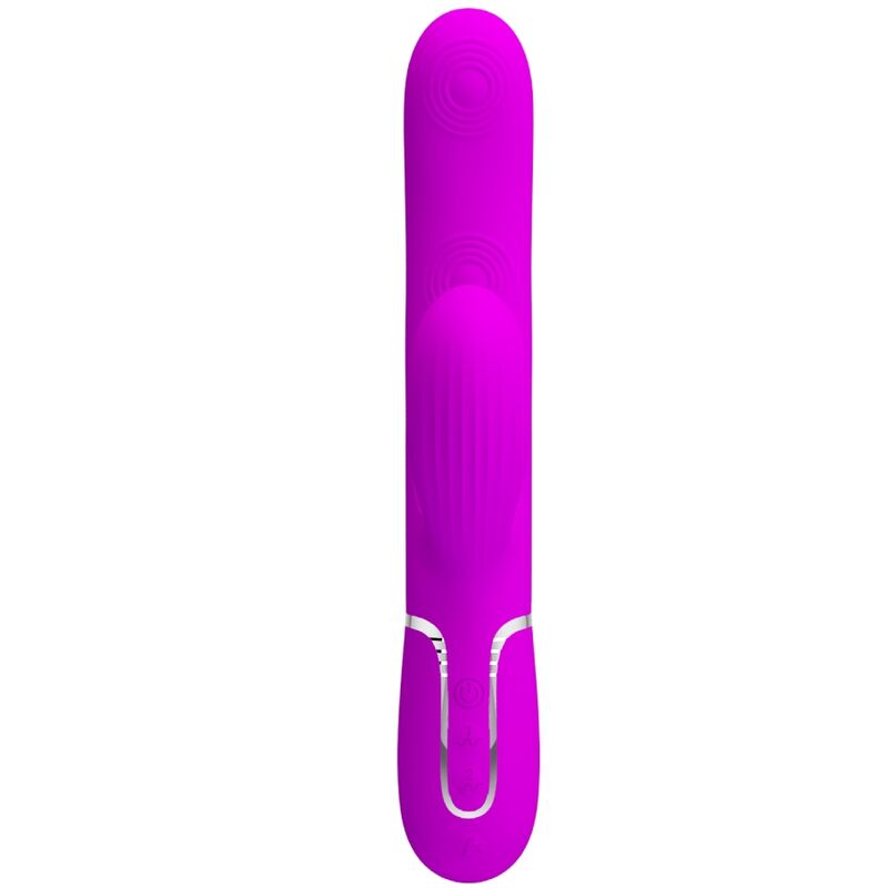 Vibratore multifunzione Pretty Love Perlita 3 in 1 G-spot viola, design elegante e funzionalità multiple per il piacere.