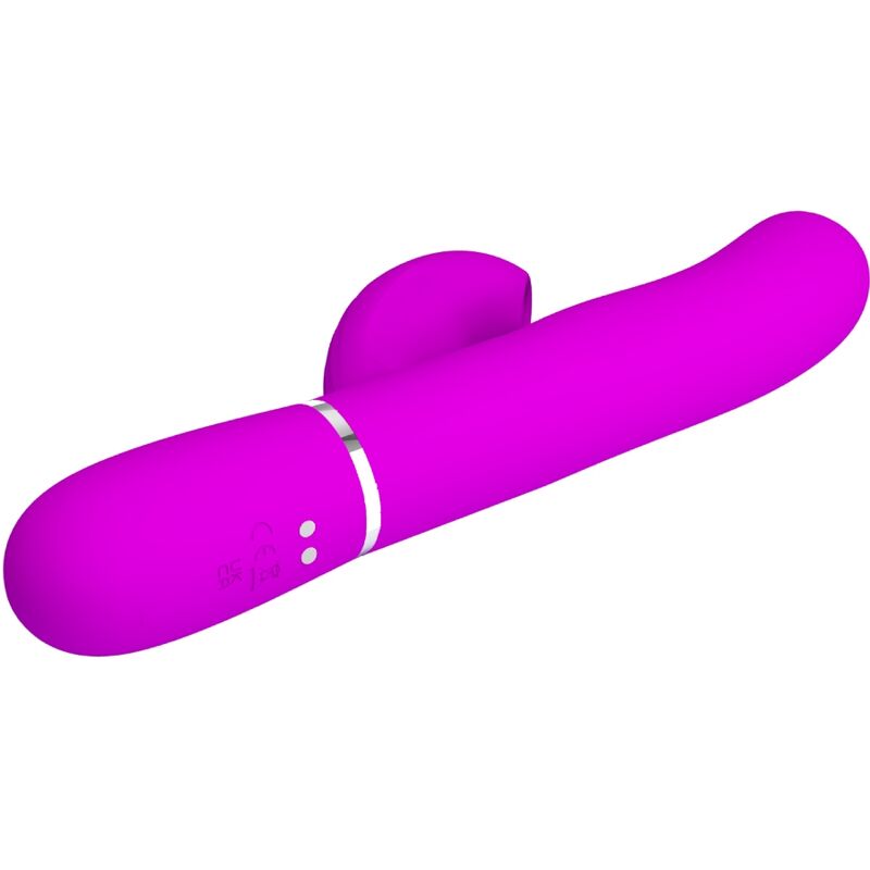 Vibratore multifunzione perlita 3 in 1 G-spot di PRETTY LOVE FLIRTATION, colore viola, con design ergonomico e dettagli colorati