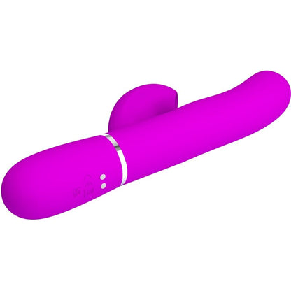 Vibratore multifunzione perlita 3 in 1 G-spot di PRETTY LOVE FLIRTATION, colore viola, con design ergonomico e dettagli colorati