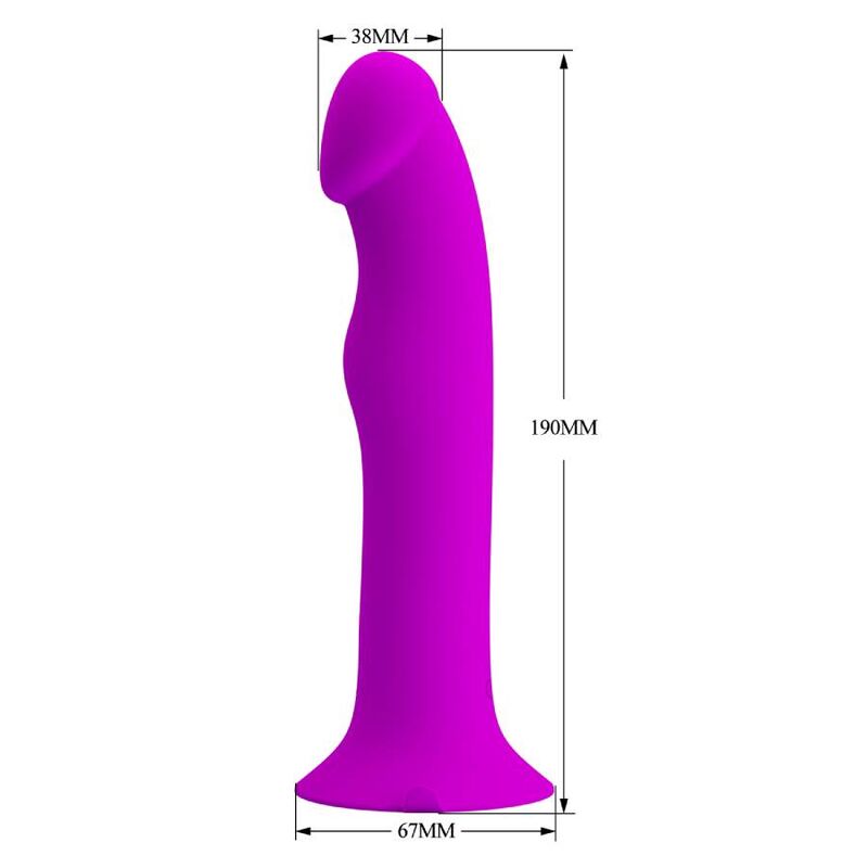 Vibratore Murray e stimolatore del punto G PRETTY LOVE FLIRTATION, colore viola, design ergonomico e dettagli curati.