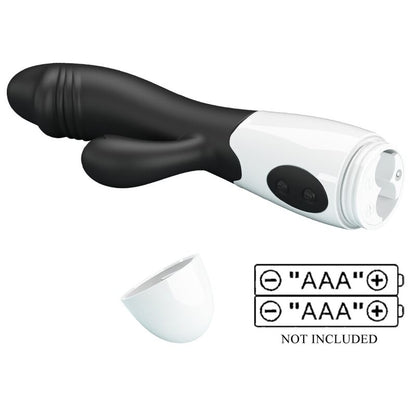 Vibratore G-spot nero Pretty Love Flirtation, design elegante e compatto, ideale per stimolazione mirata.