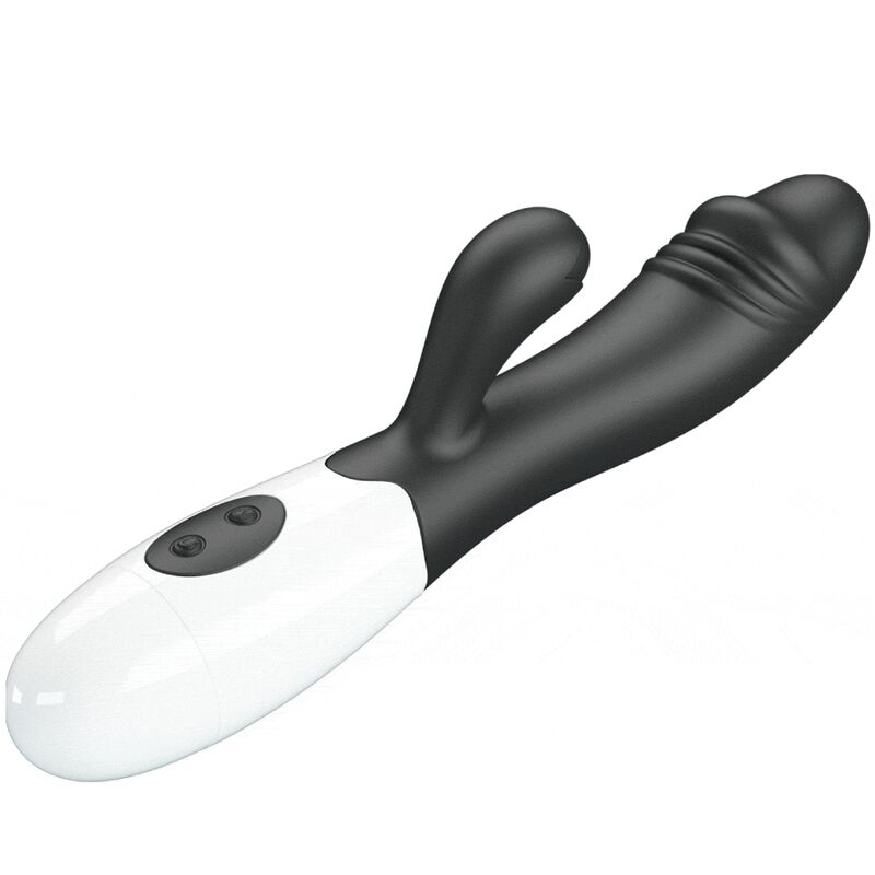 Vibratore G-spot nero PRETTY LOVE Flirtation, design elegante, dettagli realistici, ideale per stimolazione intensa.