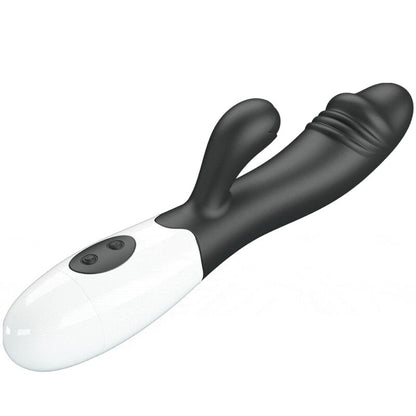 Vibratore G-spot nero PRETTY LOVE Flirtation, design elegante, dettagli realistici, ideale per stimolazione intensa.