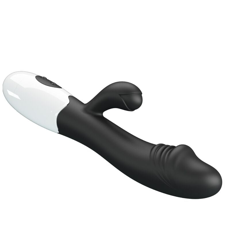 Vibratore G-spot nero PRETTY LOVE Flirtation, design compatto e ergonomico, ideale per stimolazione mirata e piacere personale.