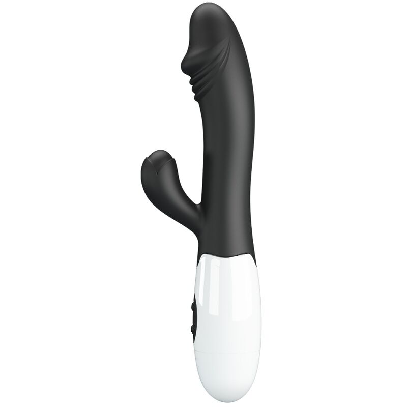 Vibratore G-spot nero PRETTY LOVE Flirtation, design elegante e compatto per stimolazione mirata, visibile in immagine.