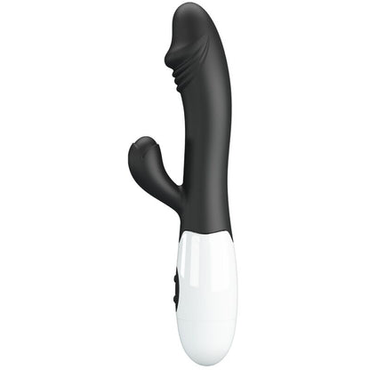 Vibratore G-spot nero PRETTY LOVE Flirtation, design elegante e compatto per stimolazione mirata, visibile in immagine.