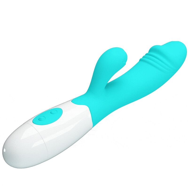 Vibratore G-Spot Pretty Love Flirtation in colore verde acqua, design elegante e ergonomico per stimolazione mirata