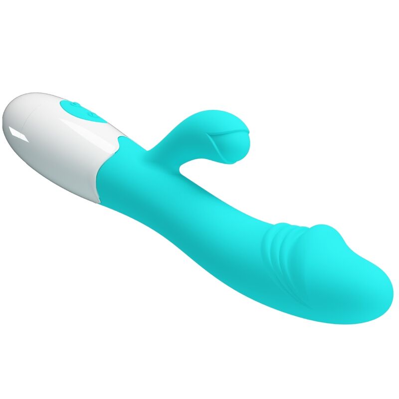 Vibratore G-Spot Pretty Love Flirtation Snappy in colore verde acqua, design elegante e ergonomico, ideale per stimolazione mirata