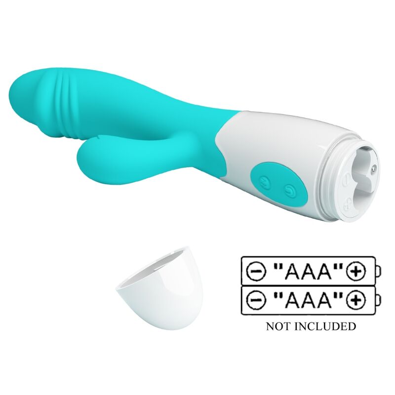 Vibratore G-spot Pretty Love Flirtation Snappy di colore verde acqua, design ergonomico e stimolante per il piacere intenso.